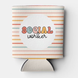 Rafraîchisseur Pour Canette Rétro Social Worker