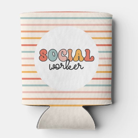 Rafraîchisseur Pour Canette Rétro Social Worker (Dos)