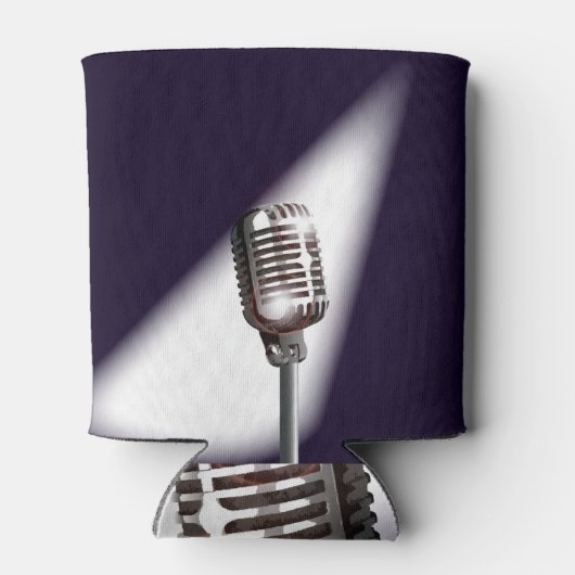 Rafraîchisseur Pour Canette Rétro stage microphone (Dos)