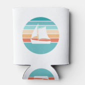 Rafraîchisseur Pour Canette Retro Sunset Effet Perdu + Voilier (Dos)