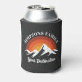 Rafraîchisseur Pour Canette Retro Sunset Personnalisé Famille Vacances Groupe (Can Dos)