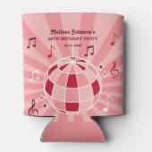 Rafraîchisseur Pour Canette Retro Super Wave Disco Ball Musical Rose Anniversa (Dos)