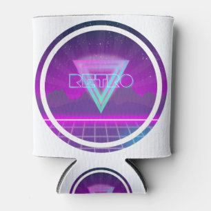 Rafraîchisseur Pour Canette rétro Synthwave grille de 80s