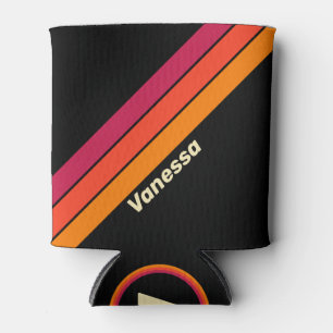 Rafraîchisseur Pour Canette Rétro VHS Stripes avec Nom