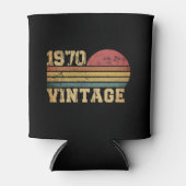 Rafraîchisseur Pour Canette Retro Vintage Sunset 1970 Anniversaire (Devant)