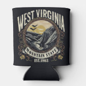 Rafraîchisseur Pour Canette Retro West Virginia (Dos)
