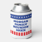 Rafraîchisseur Pour Canette Retrouvailles familiales Étoiles et rayures (Can devant)