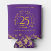 Rafraîchisseur Pour Canette Réunion de classe de l'école supérieure Purple & G (Dos)