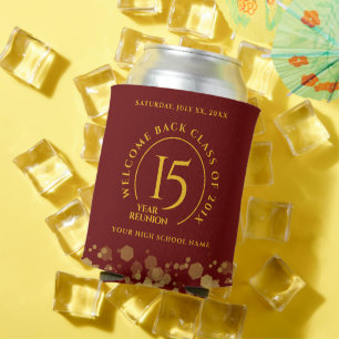 Rafraîchisseur Pour Canette Réunion de classe du collège Red & Gold School