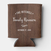 Rafraîchisseur Pour Canette Réunion familiale simple | Aspect rustique en bois (Devant)