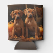 Rafraîchisseur Pour Canette Rhodesian Ridgeback Chiot Automne Citrouille délic (Dos)