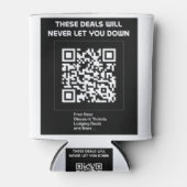 Rafraîchisseur Pour Canette Rickroll QR code (Devant)