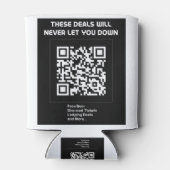 Rafraîchisseur Pour Canette Rickroll QR code (Dos)