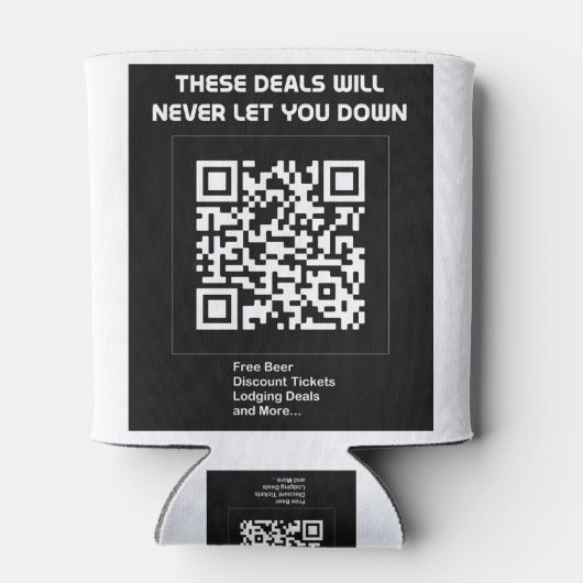 Rafraîchisseur Pour Canette Rickroll QR code (Dos)