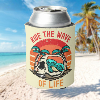 Rafraîchisseur Pour Canette Ride the Wave of Life Surfing | Motivational Sea