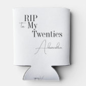 Rafraîchisseur Pour Canette RIP 20s 30e fête d'anniversaire minimal (Dos)