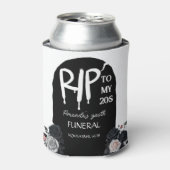 Rafraîchisseur Pour Canette RIP To My 20s Tombstone Arch 30th Birthday Black (Can devant)