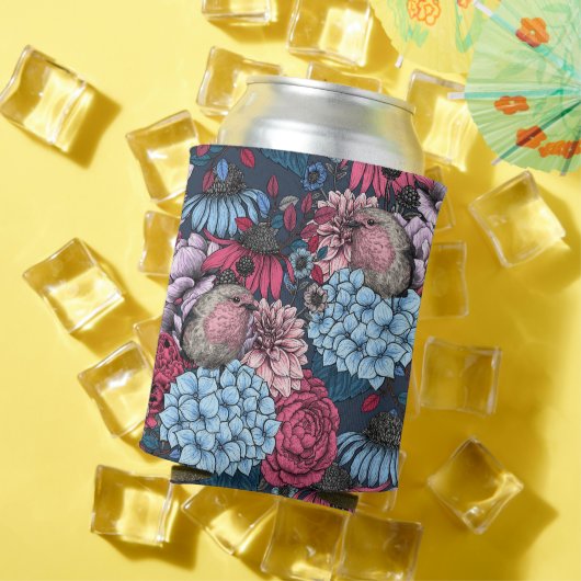 Rafraîchisseur Pour Canette Robins dans le jardin 3 (Été in situ)