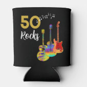Rafraîchisseur Pour Canette Rock and Roll 50e fête d'anniversaire (Dos)