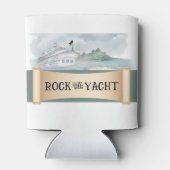 Rafraîchisseur Pour Canette Rock the Yacht Can Cooler Party Favoriser (Dos)