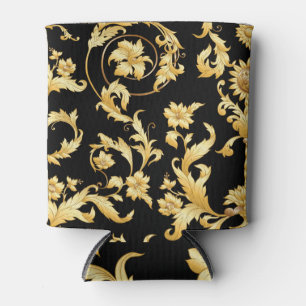 Rafraîchisseur Pour Canette Rococo baroque, motif floral victorien.