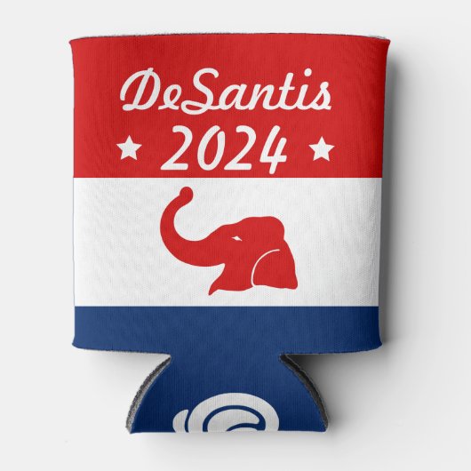 Rafraîchisseur Pour Canette Ron DeSantis Pour Président 2024 (Devant)