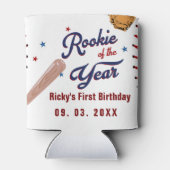 Rafraîchisseur Pour Canette Rookie de baseball de l'année Baseball 1er anniver (Dos)