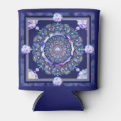 Rafraîchisseur Pour Canette Rosace bleue (Devant)