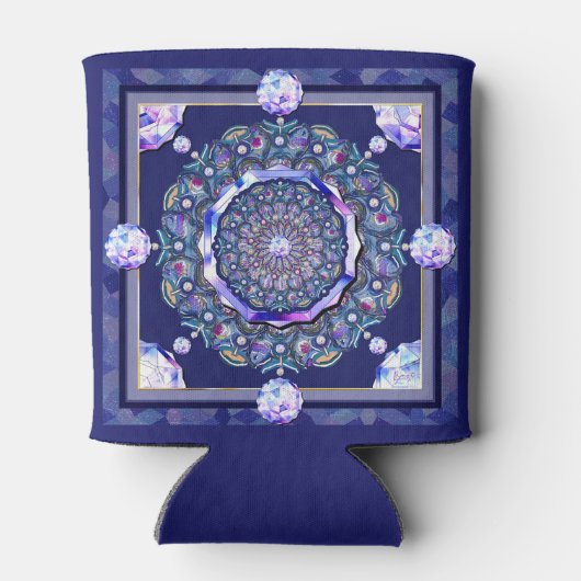 Rafraîchisseur Pour Canette Rosace bleue (Dos)