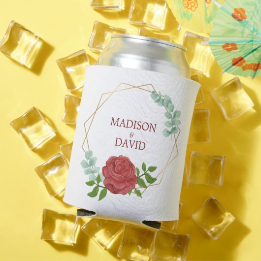 Rafraîchisseur Pour Canette Rose aquarelle (Été in situ)