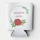 Rafraîchisseur Pour Canette Rose aquarelle (Devant)