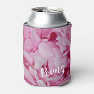 Rafraîchisseur Pour Canette Rose de fleurs de pivoine pour fleurs et amoureux