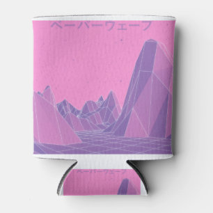 Rafraîchisseur Pour Canette rose de montagnes de vaporwave