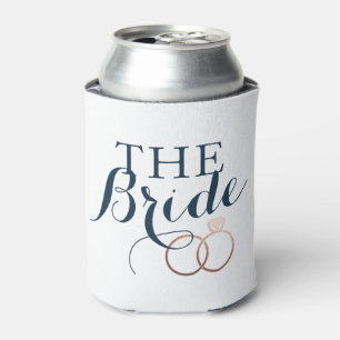 Rafraîchisseur Pour Canette Rose Gold Mariage Cercles Bride Custom Can Cooler