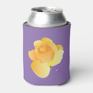 Rafraîchisseur Pour Canette Rose jaune doux et Pâte violette refroidissante