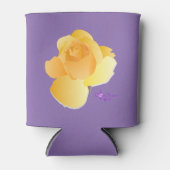 Rafraîchisseur Pour Canette Rose jaune doux et Pâte violette refroidissante (Devant)