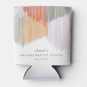 Rafraîchisseur Pour Canette Rose Moderne Frange Fête de Bachelorette (Devant)