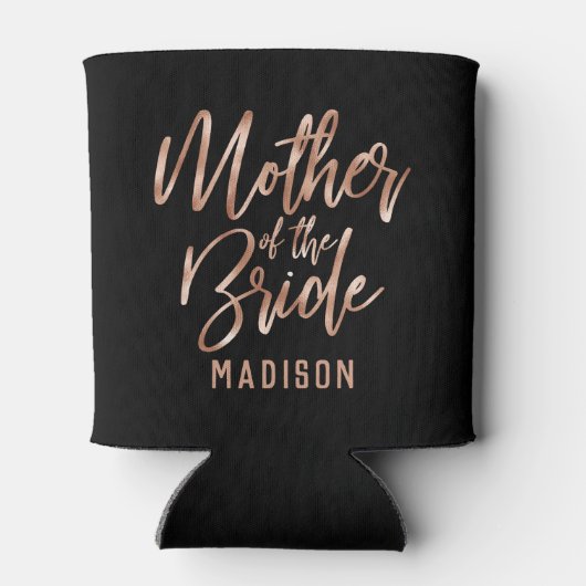 Rafraîchisseur Pour Canette Rose Or Mariage moderne mère de la mariée (Dos)