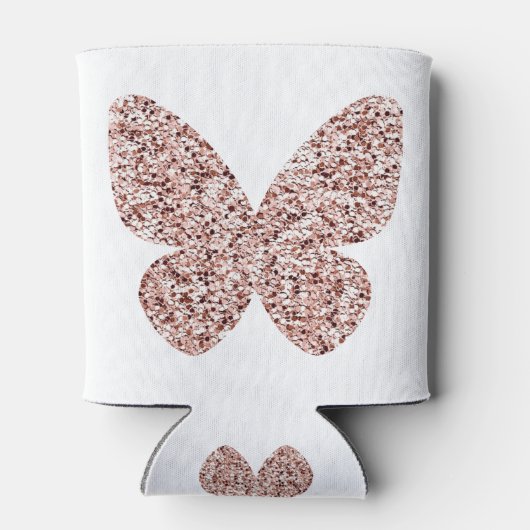 Rafraîchisseur Pour Canette Rose Parties scintillant or Monarch Clipart Cute B (Dos)