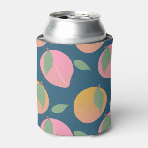 Rafraîchisseur Pour Canette Rose Pêche Orange Motif Marine