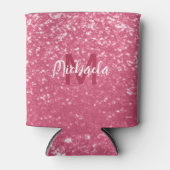 Rafraîchisseur Pour Canette Rose rose clair faux pétille parties scintillant M (Devant)