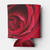 Rafraîchisseur Pour Canette Rose rouge sur une canette refroidissante (Dos)