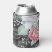 Rafraîchisseur Pour Canette Roses de tableau de bord aquarelle (Can devant)