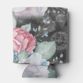 Rafraîchisseur Pour Canette Roses de tableau de bord aquarelle (Dos)