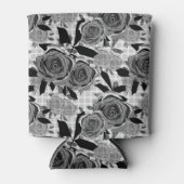 Rafraîchisseur Pour Canette Roses noirs, rose, noirs et gris (Devant)