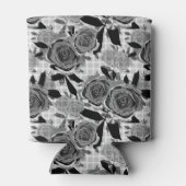 Rafraîchisseur Pour Canette Roses noirs, rose, noirs et gris (Dos)