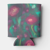 Rafraîchisseur Pour Canette Roses rouges Abstraites (Devant)