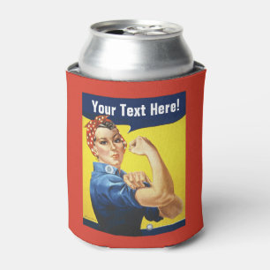 Rafraîchisseur Pour Canette Rosie the Riveter ajouter du texte