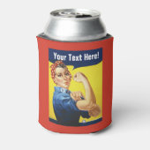 Rafraîchisseur Pour Canette Rosie the Riveter ajouter du texte (Can Dos)