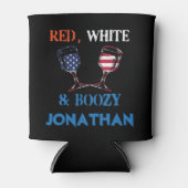 Rafraîchisseur Pour Canette Rouge Blanc Bleu Boire le 4 juillet (Devant)